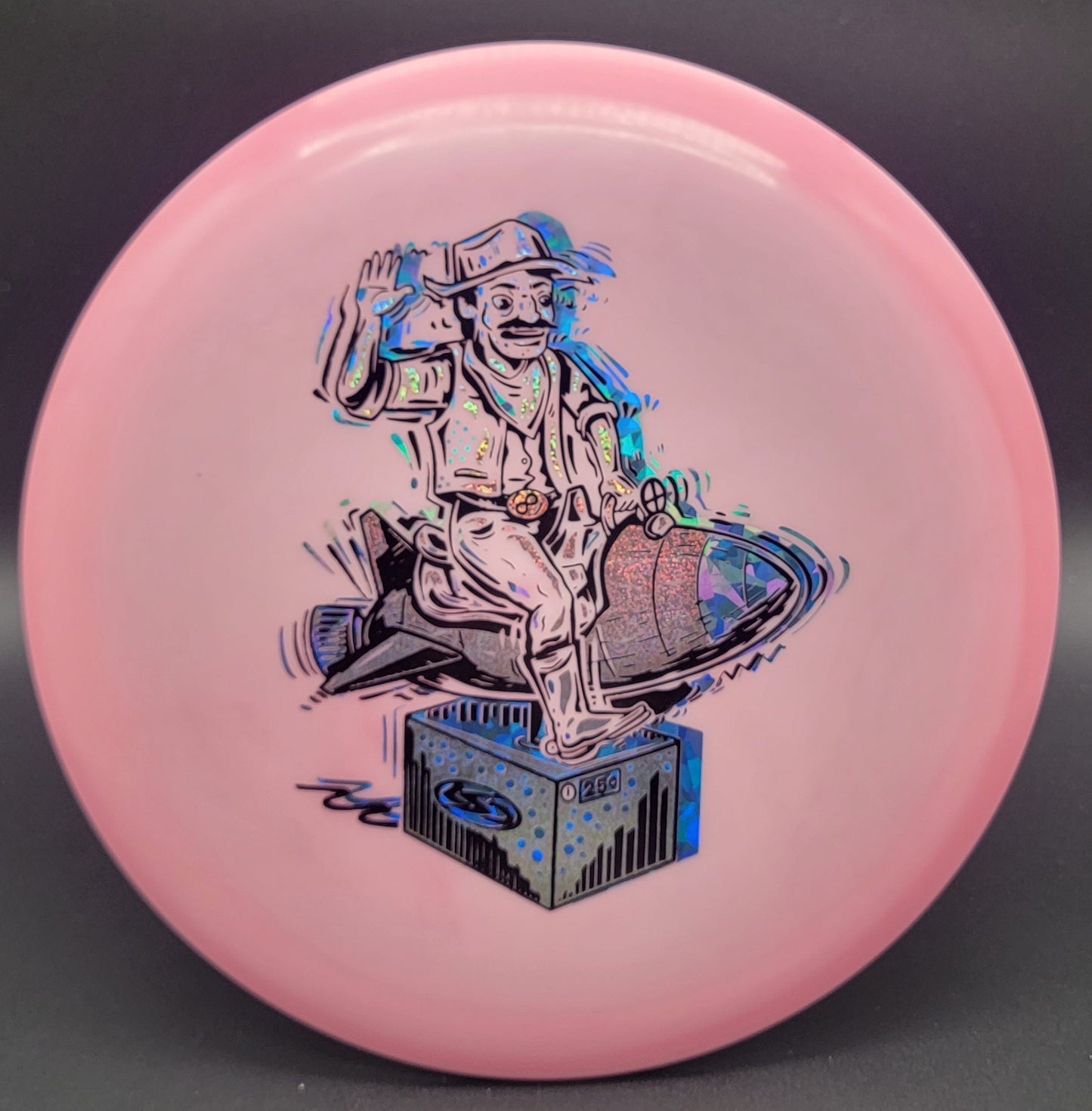 Lone Star Disc Alpha Penny Ride Em Rocket Cowboy Stamp