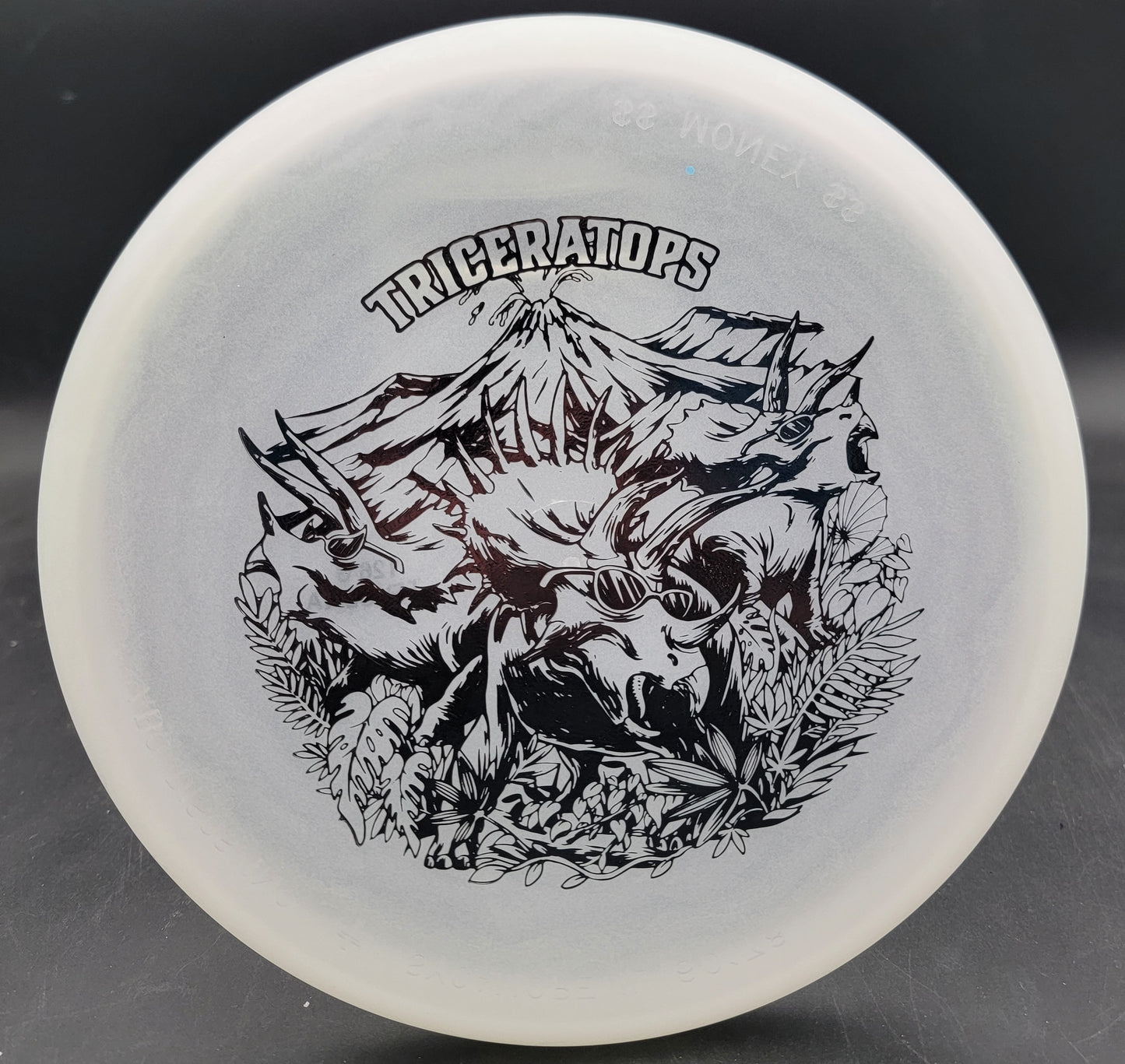 Dino Discs Triceratops Putter Egg Shell Glow