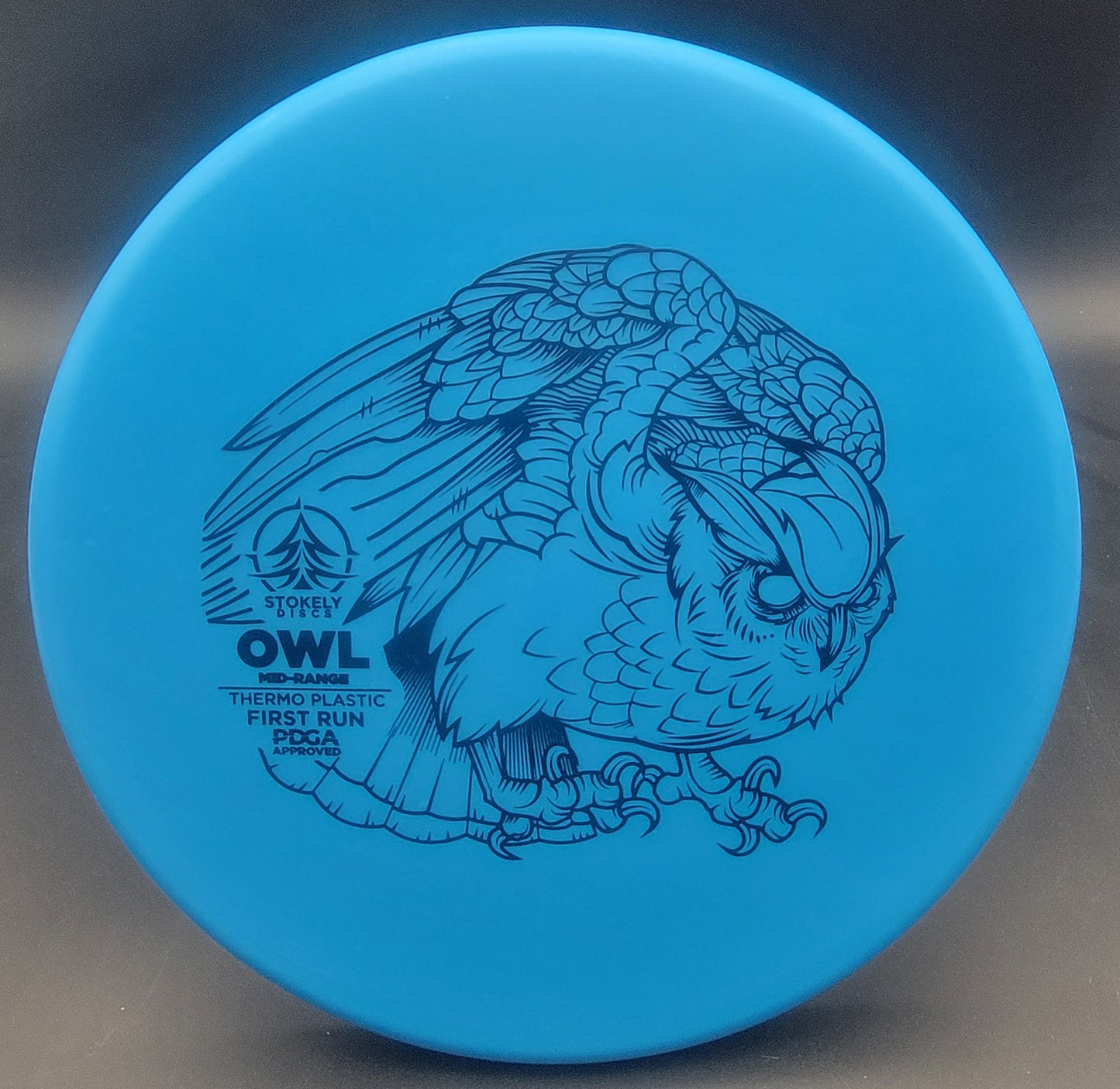 Stokely Discs First Run Thermo Plastic Owl