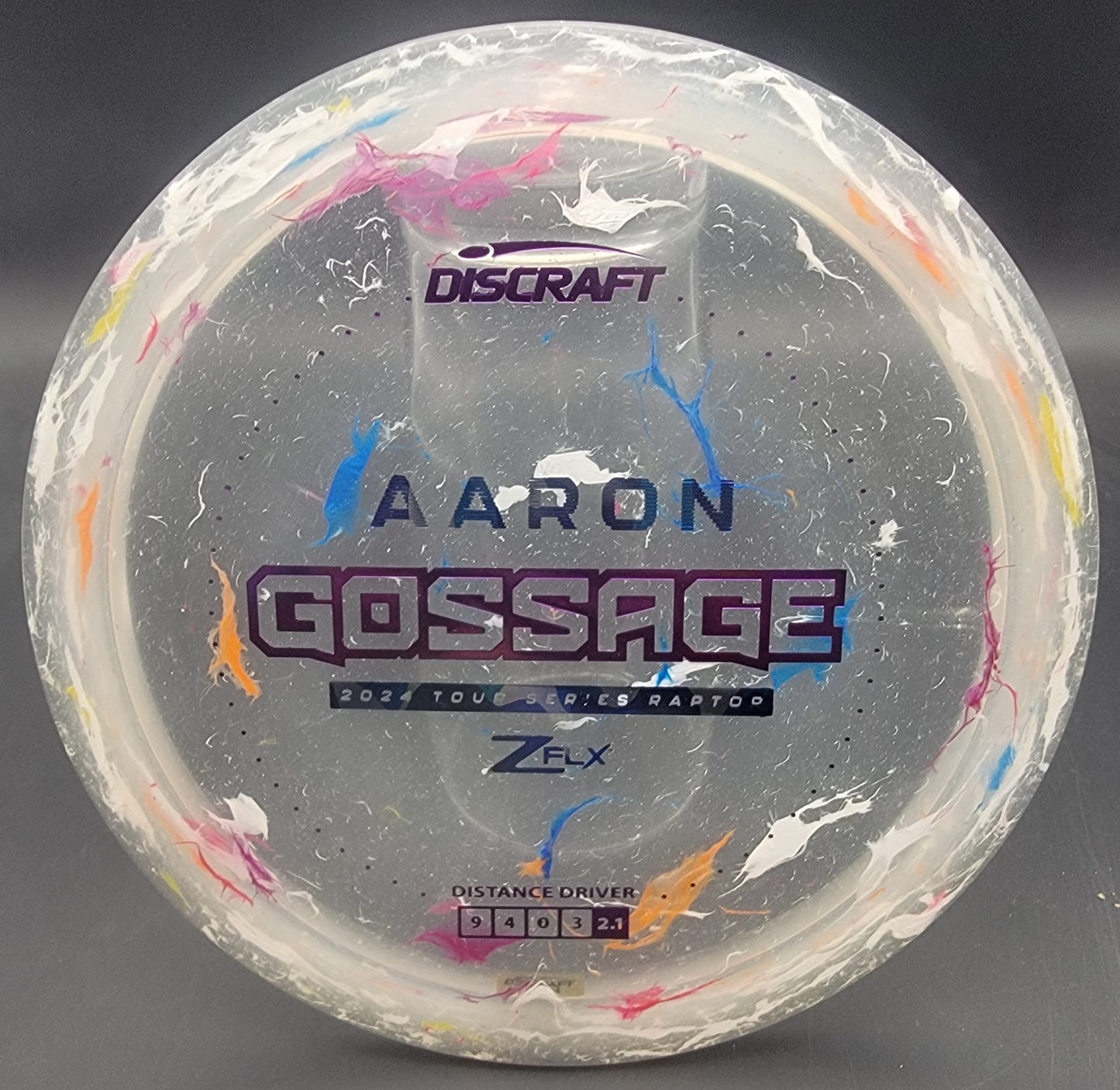 Discraft 2024 Aaron Gossage Jawbreaker Z Flx Tour Series Raptor