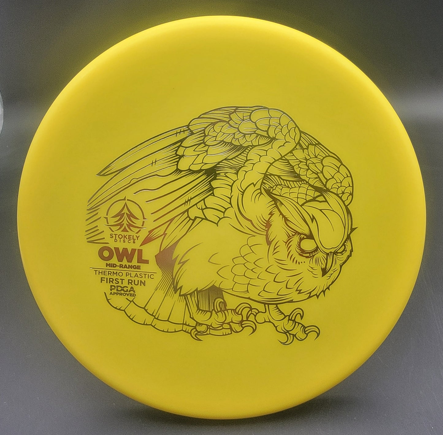 Stokely Discs First Run Thermo Plastic Owl