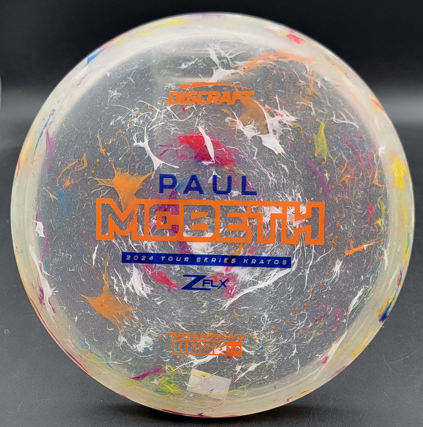 Discraft 2024 Tour Series Paul McBeth Jawbreaker Z Flx Kratos