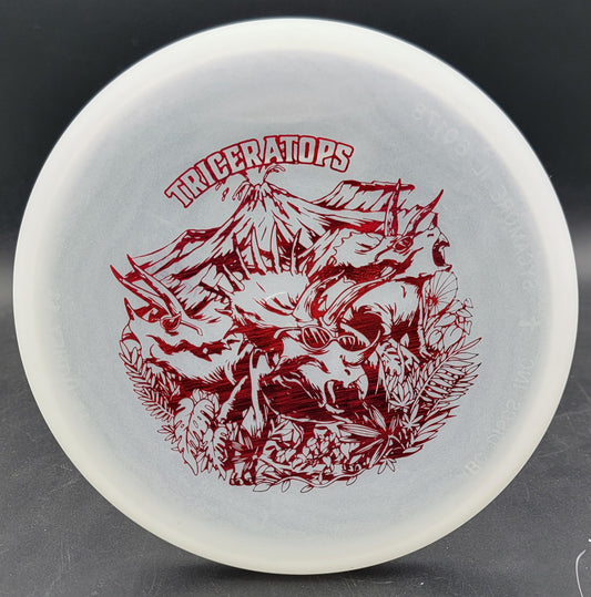 Dino Discs Triceratops Putter Egg Shell Glow